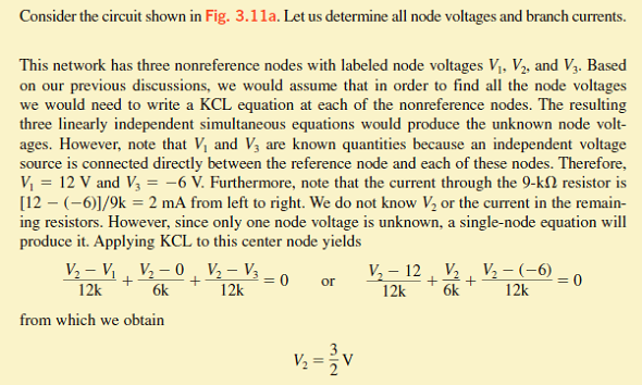 Use loop analysis to solve the network in Example 3.5 and compare the time and effort involved in the two solution techniques. Example 3.5