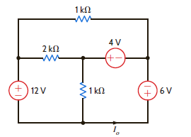 Find I o in the circuit in Fig. P3.22 using nodal analysis. Figure P3.22