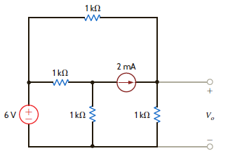 Find V o in the network in Fig. P3.27 using nodal equations. Figure P3.27