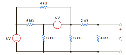 Find V o in the circuit in Fig. P3.38 using nodal analysis. Figure P3.38