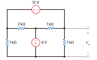 Find V o in the circuit in Fig. P3.39 using nodal analysis. Figure P3.39