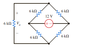 Use nodal analysis to find V o in the circuit in Fig. P3.40. Figure P3.40