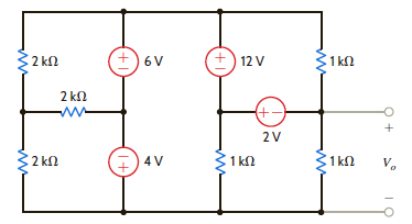 Find V o in the network in Fig. P3.41. Figure P3.41