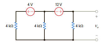 Find V o in the network in Fig. P3.66 using mesh analysis. Figure P3.66