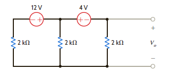 Find V o in the network in Fig. P3.67 using mesh equations. Figure P3.67
