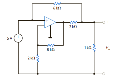 What is the voltage V o in the circuit in Fig. 4PFE-5 a. 3 V b. 6 V c. 8 V d. 5 V Figure 4PFE-5