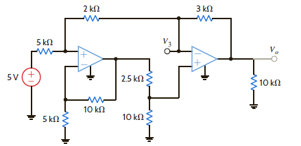 Find V 0 and V 3 in Fig. E4.6. Figure E4.6
