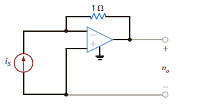 The network in Fig. P4.23 is a current-to-voltage converter or transconductance amplifier. Find o / i S for this network.     Figure P4.23