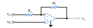 Determine the expression for o in the network in Fig. P4.27. Figure P4.27