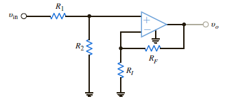Determine the relationship between o and in in the circuit in Fig. P4.31. Figure P4.31