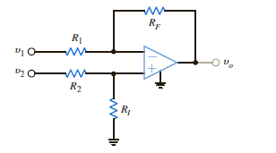 In the network in Fig. P4.32, derive the expression for o in terms of the inputs 1 and 2.     Figure P4.32