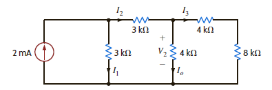 Find I o in the network in Fig. P5.2 using linearity and the assumption that I o = 1 mA. Figure P5.2