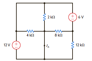 Using superposition, find I A in the circuit in Fig. P5.14. Figure P5.14