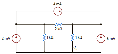 Use Thévenin's theorem to find I o in the network in Fig. P5.26. Figure P5.26