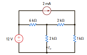 Use Thévenin's theorem to find I o in the network in Fig. P5.30. Figure P5.30