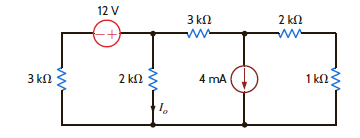 Use Norton's theorem to find I o in the circuit in Fig. P5.51. Figure P5.51