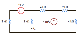 Use Norton's theorem to find I o in the circuit in Fig. P5.53. Figure P5.53