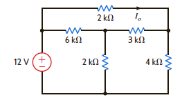 Find I o in the network in Fig. P5.55 using Norton's theorem.     Figure P5.55