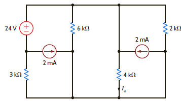 Use Norton's theorem to find I o in the network in Fig. P5.60. Figure P5.60