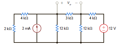 Find V o in the network in Fig. P5.88 using source transformation.     Figure P5.88