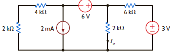 Use source transformation to find I o in the network in Fig. P5.93. Figure P5.93