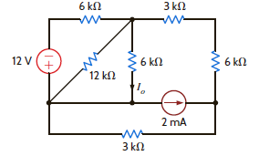 Use source transformation to find I o in the network in Fig. P5.101. Figure P5.101