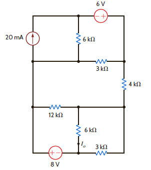 Use source exchange to find I o in the network in Fig. P5.107. Figure P5.107