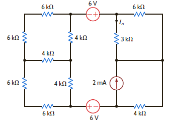 Use a combination of Y- transformation and source transformation to find I o in the circuit in Fig. P5.108. Figure P5.108