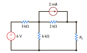 Find R L for maximum power transfer and the maximum power that can be transferred to the load in Fig. P5.114.     Figure P5.114