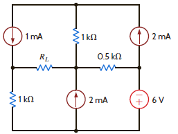 Find R L for maximum power transfer and the maximum power that can be transferred to the load in the circuit in Fig. P.5.115. Figure P5.115