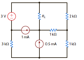 Find R L for maximum power transfer and the maximum power that can be transferred to the load in the circuit in Fig. P5.117. Figure P5.117