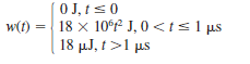The current pulse shown in Fig. 6PFE-2 is applied to a 1- F capacitor. What is the energy stored in the electric field of the capacitor a. b. c. d. Figure 6PFE-2