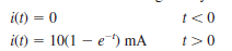 The current in a 25-mH inductor is given by the expressions Find (a) the voltage across the inductor and (b) the expression for the energy stored in it.