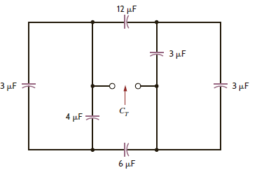 Find C T in the network in Fig. P6.50. Figure P6.50
