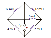 Find the total inductance at the terminals of the network in Fig. P6.70. Figure P6.70