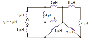 If the total inductance, L T , of the network in Fig. P6.80 is 6 H, find the value of L. Figure P6.80