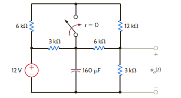 Find v o ( t ) for t 0 in the network in Fig. P7.50. Figure P7.50