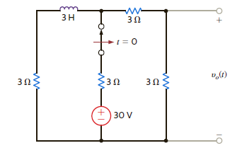 Use the step-by-step method to find v o ( t )for t 0 in the network in Fig. P7.57. Figure P7.57