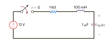 Find v C ( t ) for t 0 in the circuit in Fig. P7.111 if v C (0) = 0. Figure P7.111