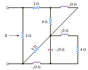 Find Z in Fig. E8.11.     Figure E8.11.