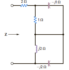 Find the frequency-domain impedance, Z , shown in Fig. P8.17.     Figure P8.17