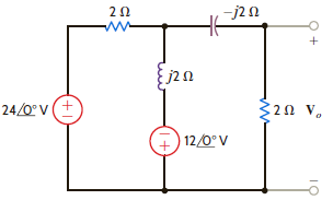 Use (a) superposition, (b) source transformation, and (c) Norton's theorem to find V o in the network in Fig. E8.23. Figure E8.23.