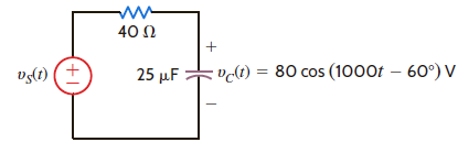 Find v S ( t ) in the circuit in Fig. P8.28.     Figure P8.28