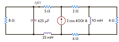 Find i 2 ( t ) in the circuit in Fig. P8.38.     Figure P8.38