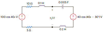 Find v x ( t ) in the circuit in Fig. P8.44.     Figure P8.44