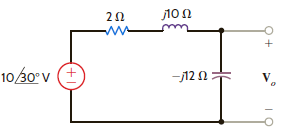 Find the voltage V o shown in Fig. P8.48.     Figure P8.48