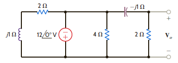 Find V o in the network in Fig. P8.50.     Figure P8.50
