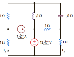 In the network in Fig. P8.55, I o = 4 0° A. Find I x. Figure P8.55