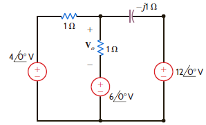 Use nodal analysis to find V o in the network in Fig. P8.71. Figure P8.71