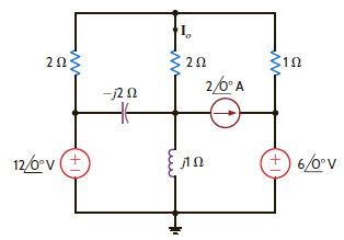 Find I o in the circuit in Fig. P8.74 using nodal analysis. Figure P8.74